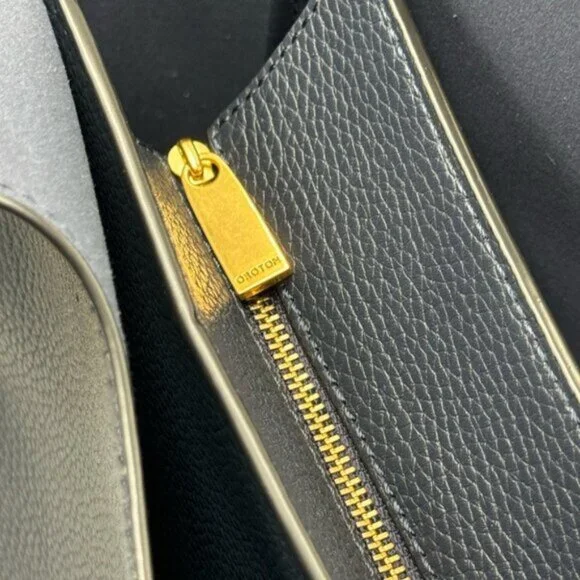 🆕 OROTON 🧿 NWOT Emilia Tote Bag, Navy Blue Leather - Picture 11 of 13